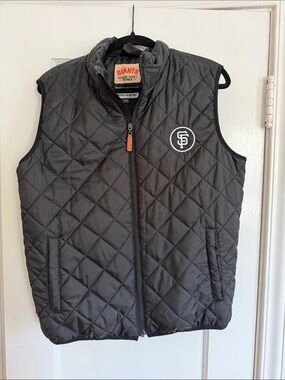 San Francisco Giants Quilted Puffer Vest - Black